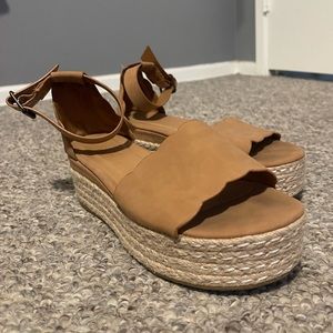 Bamboo Espadrille Platforms